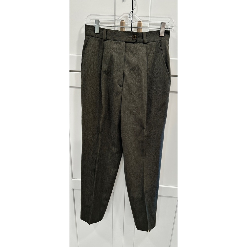 Bernard Zins Paris Women's‎ Wool Pleated Dress Pants Trousers Size 6